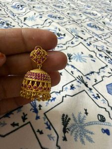 Elegant Gold-Plated Dangle Earrings