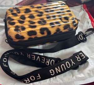 Animal Print Hardcase Sling Bag