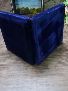 Vintage Blue Velvet Jewelry Box