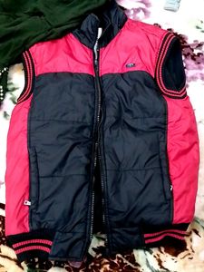 Red &amp; Black Padded Vest