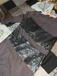 Sparkly Sequin Panel Dress
