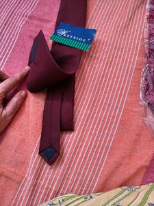 Burgundy Textured Necktie