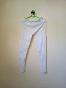 Classic White Cotton Leggings