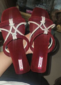maroon beautiful work flat