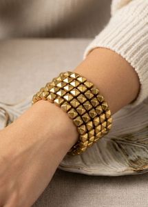 New Trendy Gold Stud Bracelet  | Only 1 Left🔥