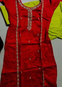 Red green suit