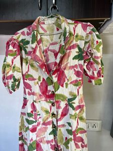 Floral Print Shirt Dress