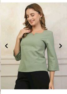 branded  Textured Top cum short kurti