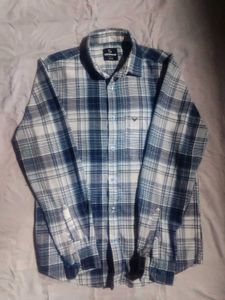 Stylish Blue Check Shirt | Size xs/s/m |