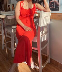 Savana orange Bodycon Midi Dress