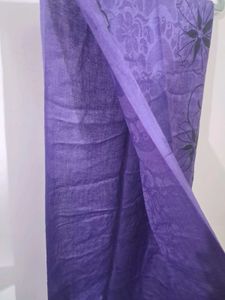 Purple Printed Scarf