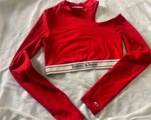 Tommy Jeans Cutout Long Sleeve Top