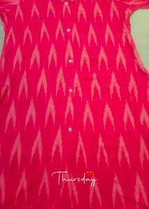 💗Pink Ikat Kurta