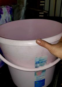 Durable Pink Plastic Bucket