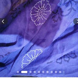 Purple Cotton  Dupatta