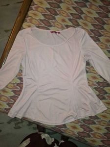 Chic Pink Peplum Top