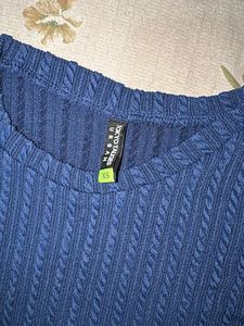 cord set Blue Flared Pants and Tee
