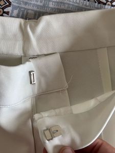 Chic White Wide-Leg Trousers