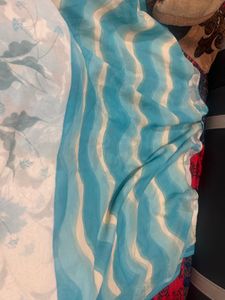 Elegant Floral Print Saree