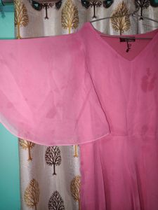 Chic Pink Layered Dress