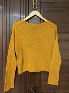 Forever 21 Mustard Yellow Knit Sweater