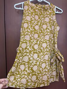halter neck short kurti