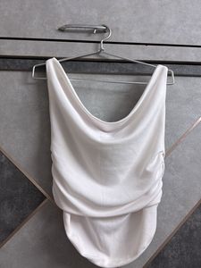 Chic Ruched Draped/Off Shoulder Top