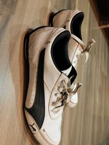 Puma White &amp; Black Sneakers