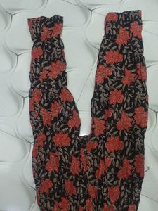 Chic Red Floral Kurta Set