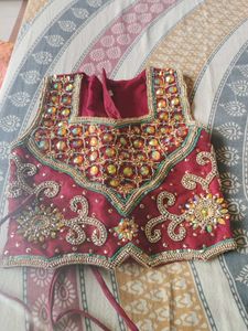 Embroidered Red Lehenga Choli