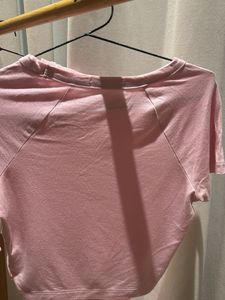 Pink Cropped T-Shirt XS