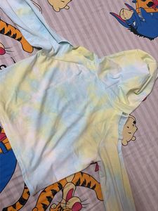 Tie-Dye Hoodie off shoulder