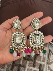Elegant Kundan Stone Earrings