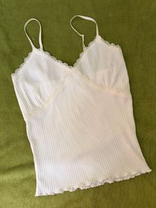 Y2K Lace Trim Camisole Fitted Top