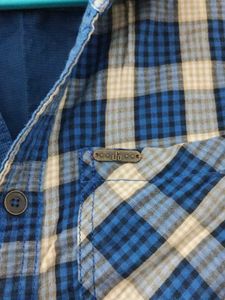Blue Plaid Casual Shirt