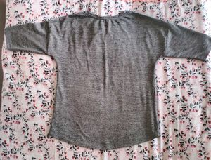 Max Half Sleeves Gray Tshirt