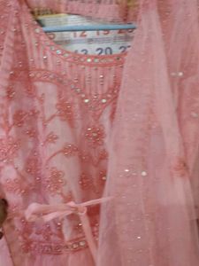 Elegant Pink Embellished Gown