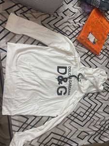 D&G White Graphic Tee