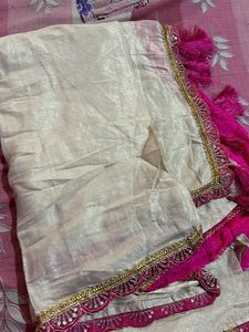 pink saree