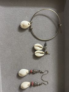 Boho Shell Bracelet &amp; Earrings Set