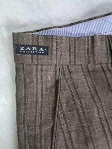 Vintage Striped Straght-Leg Fit Trousers