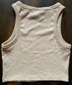 H&amp;M Ribbed Cropped Tank Top