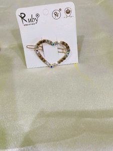 Sparkling Heart Hair Clip (pack of 3)
