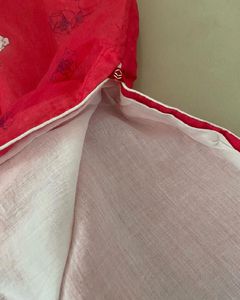Vibrant Pink Floral Sleeveless Kurta Set