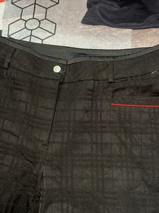 Stylish Black Plaid Pants