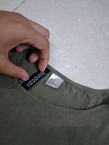 Olive Green Utility Romper