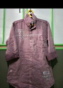 Stylish Mauve Casual Shirt