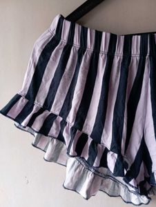 Striped Ruffle Shorts