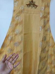 Elegant Yellow Anarkali Suit