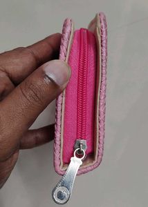Cute Pink Textured Wallet